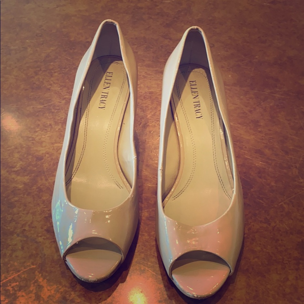 Nude Peep Toe Heels